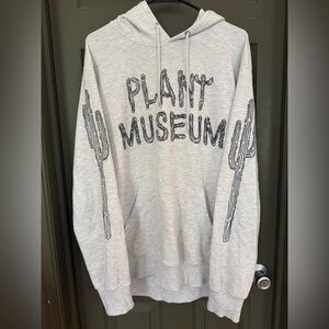 Urban Outfitters Plant Museum Gray Hoodie Size L